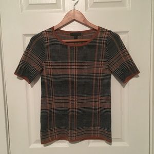 ANN TAYLOR Plaid Knit